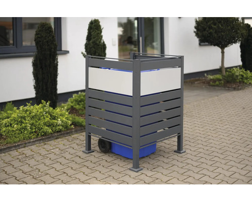 Box na smetné nádoby s kolieskami na vonkajšie uskladnenie smetných nádob