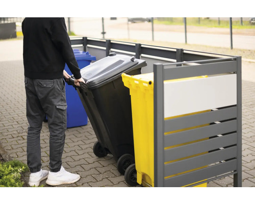 Box na odpadkové koše s odpadkovými košmi na kolieskach