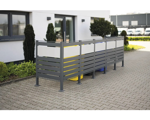 Box na odpadkové koše na vonkajšie uskladnenie odpadkových košov