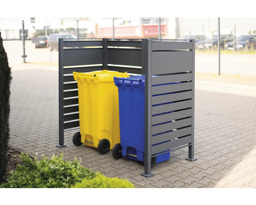 Box na smetné nádoby s dvoma smetnými nádobami