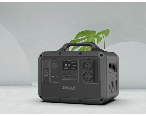Prenosná napájacia stanica BluePalm so zásuvkami a displejom