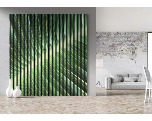 Dekoratívny nástenný panel s motívom rastlín v interiéri