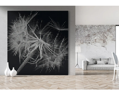 Dekoratívne plátno s rastlinným motívom v obývacej izbe