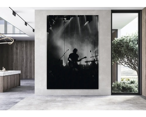 Nástenný panel s obrazom hudobnej kapely na koncerte