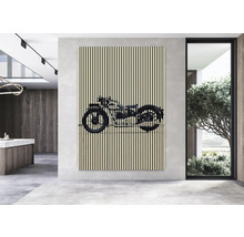 Maľba s motívom motocykla v modernom interiéri