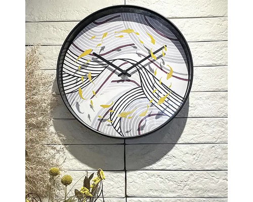 Nástenné hodiny s motívom rýb pre interiérový dizajn