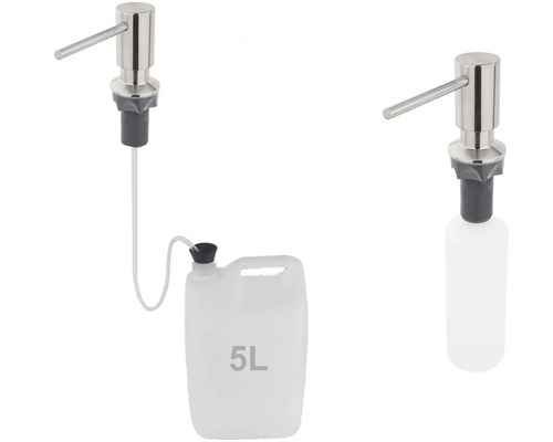 Dávkovač saponátu s kanistrom a dávkovač saponátu s fľašou