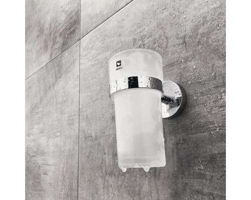 Nástenný držiak na pohár na zubné kefky s logom Nimco