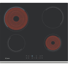 Sklokeramická varná doska so štyrmi varnými zónami, z ktorých dve sú vyhrievané