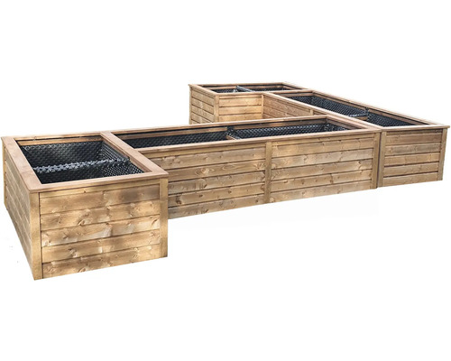 Modulárny vyvýšený záhon z dreva do záhrady