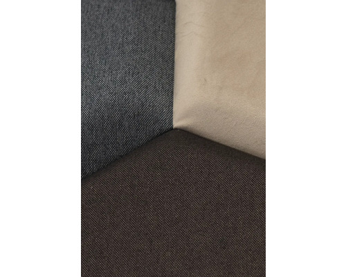 Detail troch rôznych poťahov nábytku: látka, textil a koža