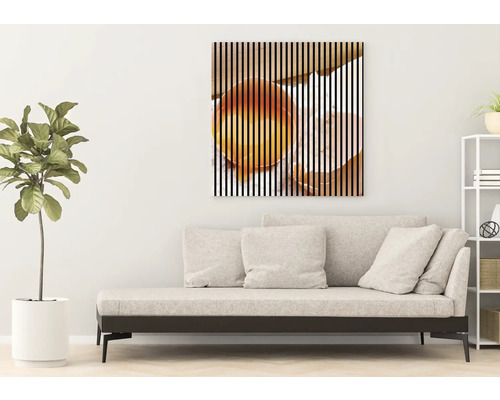 Dekoratívny nástenný obraz s abstrakciou nápoja v obývacej izbe