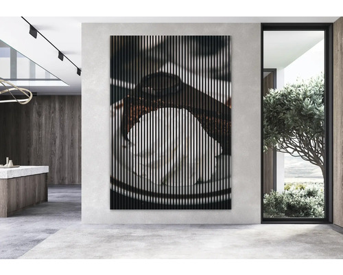 Dekoratívny nástenný panel s motívom v modernom priestore