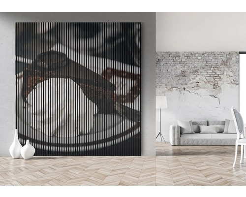 Dekoratívna nástenná maľba s motívom kávy v modernom priestore