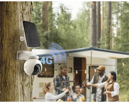 Bezpečnostná kamera so solárnym panelom na montáž na strom so 4G pripojením vo vonkajšom prostredí