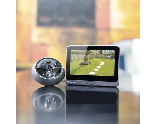 Logo EZVIZ, digitálny dverný interkom s monitorom