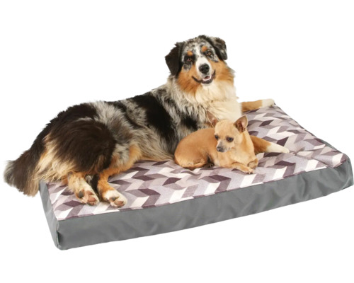 Pelech pre psov s geometrickým vzorom a dvoma psami