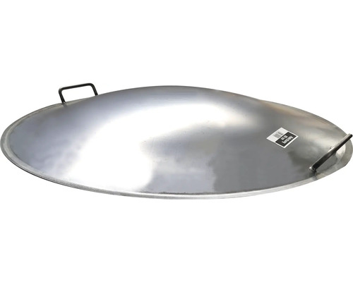 Kovový kryt grilovacej panvice s rukoväťou