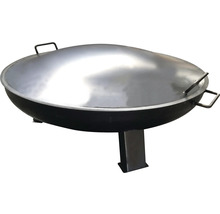 Oceľové ohnisko s vekom a madlami