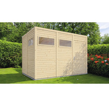 Drevený záhradný domček Cubo 3 prírodný 337x234 cm-thumb-3