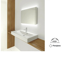 Zrkadlo do kúpeľne s LED osvetlením Nimco 100x70 cm ZP 12004