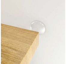 Drevená doska s priehľadnou zarážkou