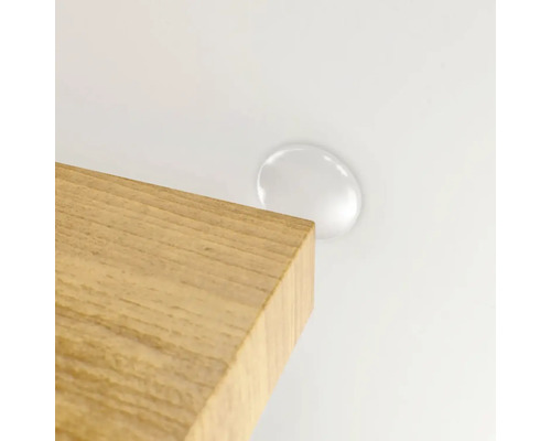 Drevená doska s priehľadnou zarážkou