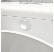 Detail bieleho splachovača toalety