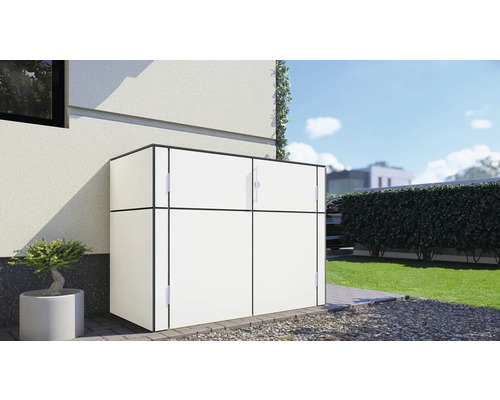 Záhradná skriňa Bertilo HPL Sideboard 155 x 75 x 116 cm biela