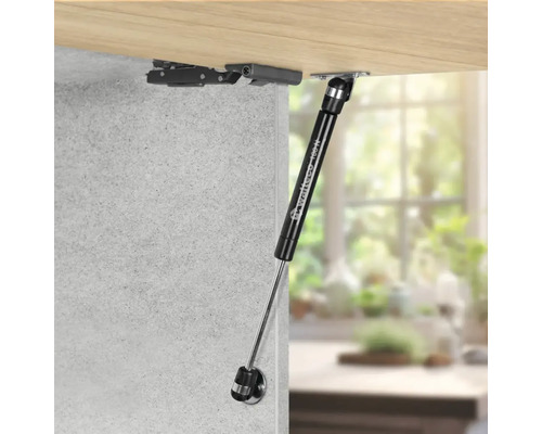 Nábytková plynová pružina pre montáž do hornej skrinky