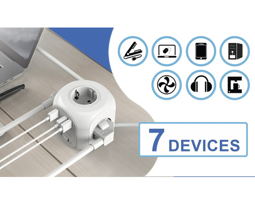 Rozbočka s niekoľkými portami pre rôzne zariadenia