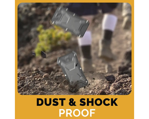 Prachotesné a nárazuvzdorné puzdro na telefón pri vonkajšom použití