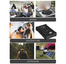 Oblasti použitia prenosnej napájacej stanice: práca, dobrodružstvo a outdoorové aktivity.