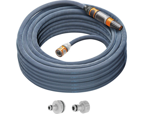 Hadica na vodu GARDENA Liano Xtreme 1/2" textilná dĺžka 20 m set vr. príslušenstva Zrolovaná záhradná hadica s konektormi a striekacou pištoľou