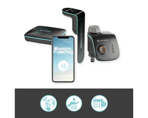 Sada Gardena Smart System s bránou, senzorom, ovládaním zavlažovania a smartfónom