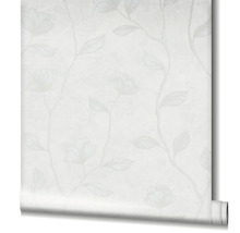 Vliesová tapeta FLORAL biela 10,05x0,53m GZSZ