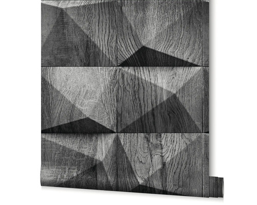 Rolka tapety s trojrozmerným dizajnom dreva