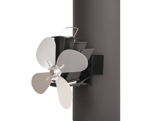 Ventilátor kachlí s tromi lopatkami na dymovode