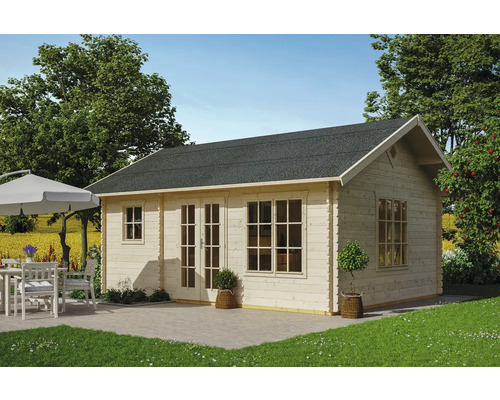 Drevený záhradný domček Skan Holz Esbjerg 2 prírodný 420x560 cm vr. strešného skladovacieho priestoru Drevený záhradný domček Skan Holz Esbjerg 2 prírodný 420x560 cm vr. strešného skladovacieho priestoru