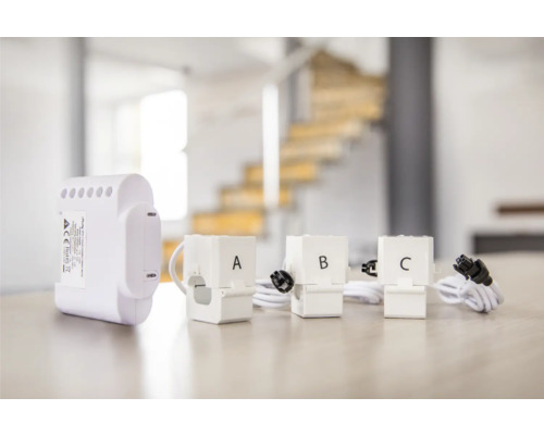 Merač energie s tromi senzormi na meranie prúdu