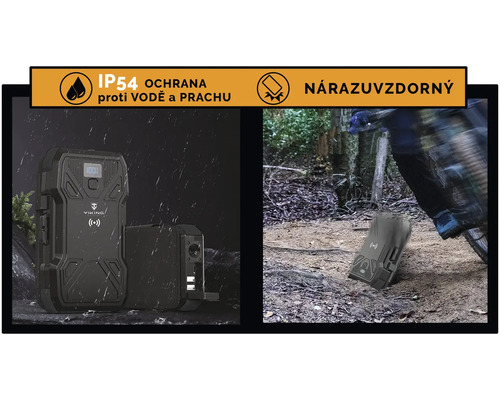 Robustná, nárazuvzdorná nabíjačka Viking odolná voči vode a prachu so stupňom krytia IP54.