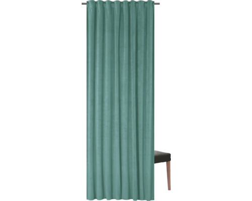 Záclona z látky so závesom na riasiacu pásku