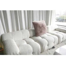 Biela modulárna pohovka s vankúšom