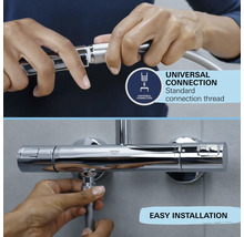 Ručná sprcha Grohe Quickfix Vitalio Comfort 110 x 110 mm čierna