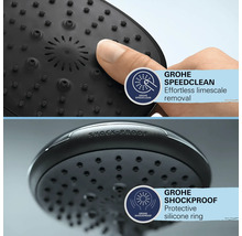 Ručná sprcha Grohe Quickfix Vitalio Comfort 110 x 110 mm čierna