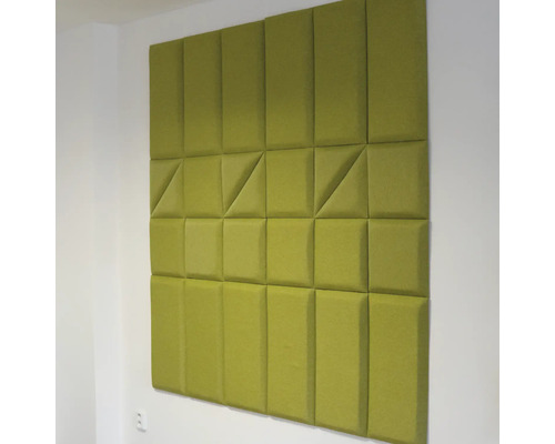 Zvuk pohlcujúci stenový panel s geometrickým vzorom