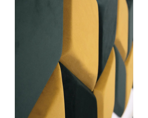 Látkový stenový panel s geometrickým vzorom