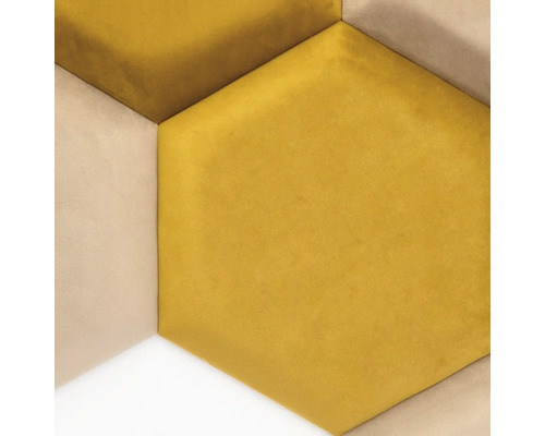 Detail šesťhranných stenových panelov