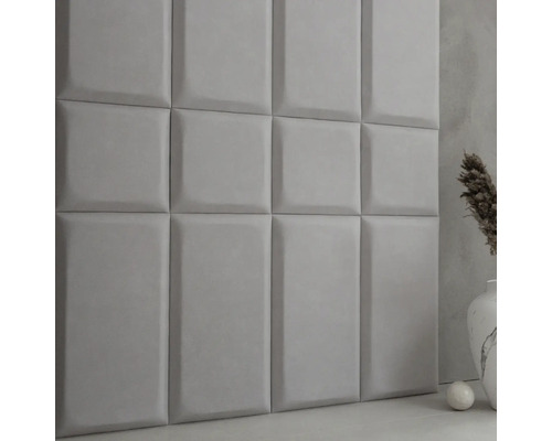 Čalúnené stenové panely s obdĺžnikovým dizajnom pre dekoráciu stien