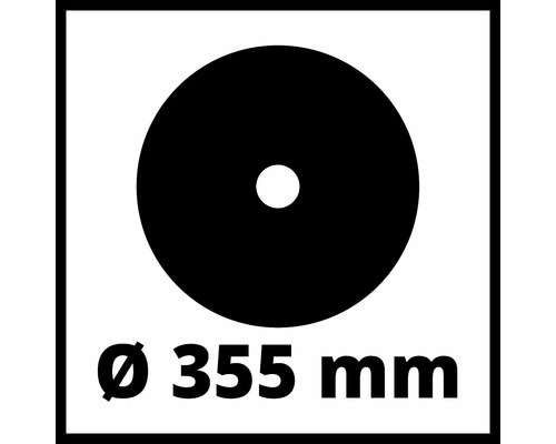 Symbol pre priemer 355 milimetrov